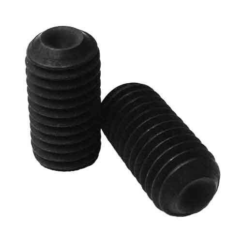 SSS812 #8-32 X 1/2" Socket Set Screw, Cup Point, Coarse, Alloy, Black Oxide